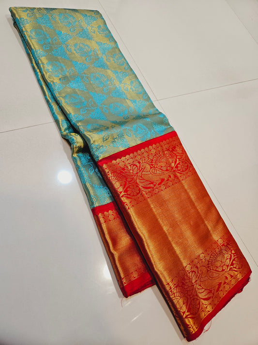 Exclusive Korvai Tissue Silk Sarees 337