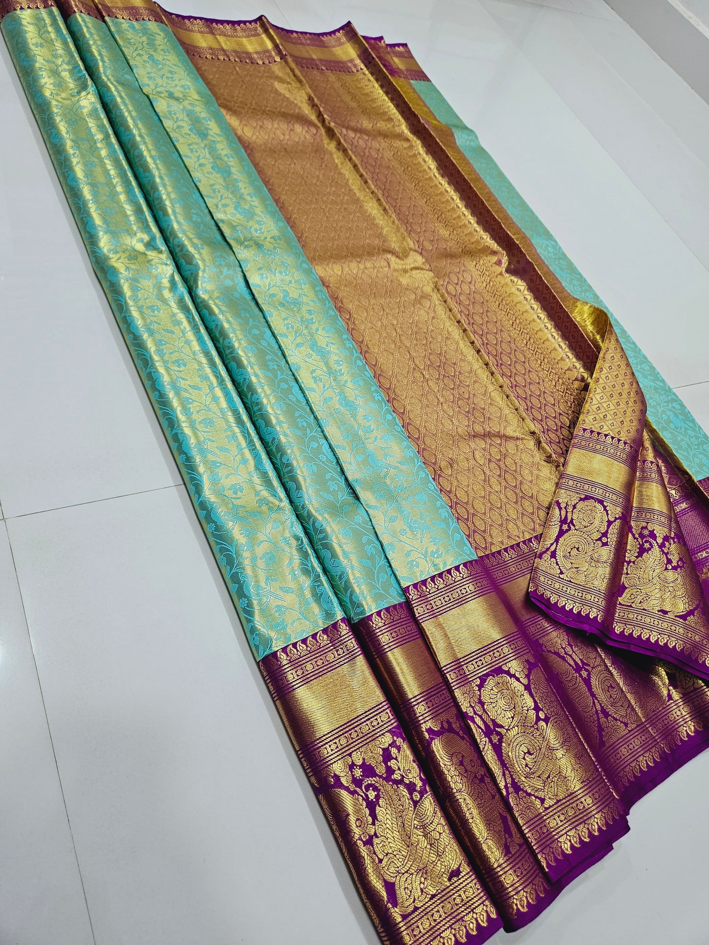 Exclusive Korvai Tissue Silk Sarees 156