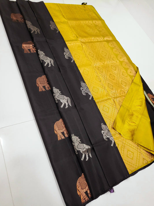 Single Warp Soft Silk Sarees 057