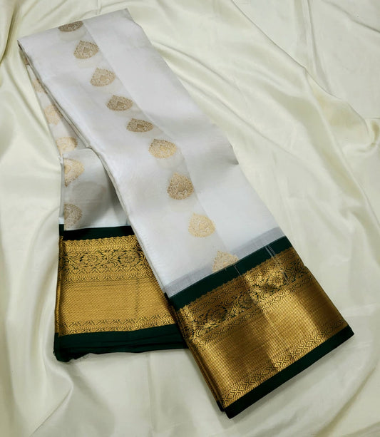 Samuthrika Silk Sarees White Colour