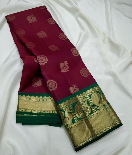Samuthrika Silk Sarees Maroon Colour