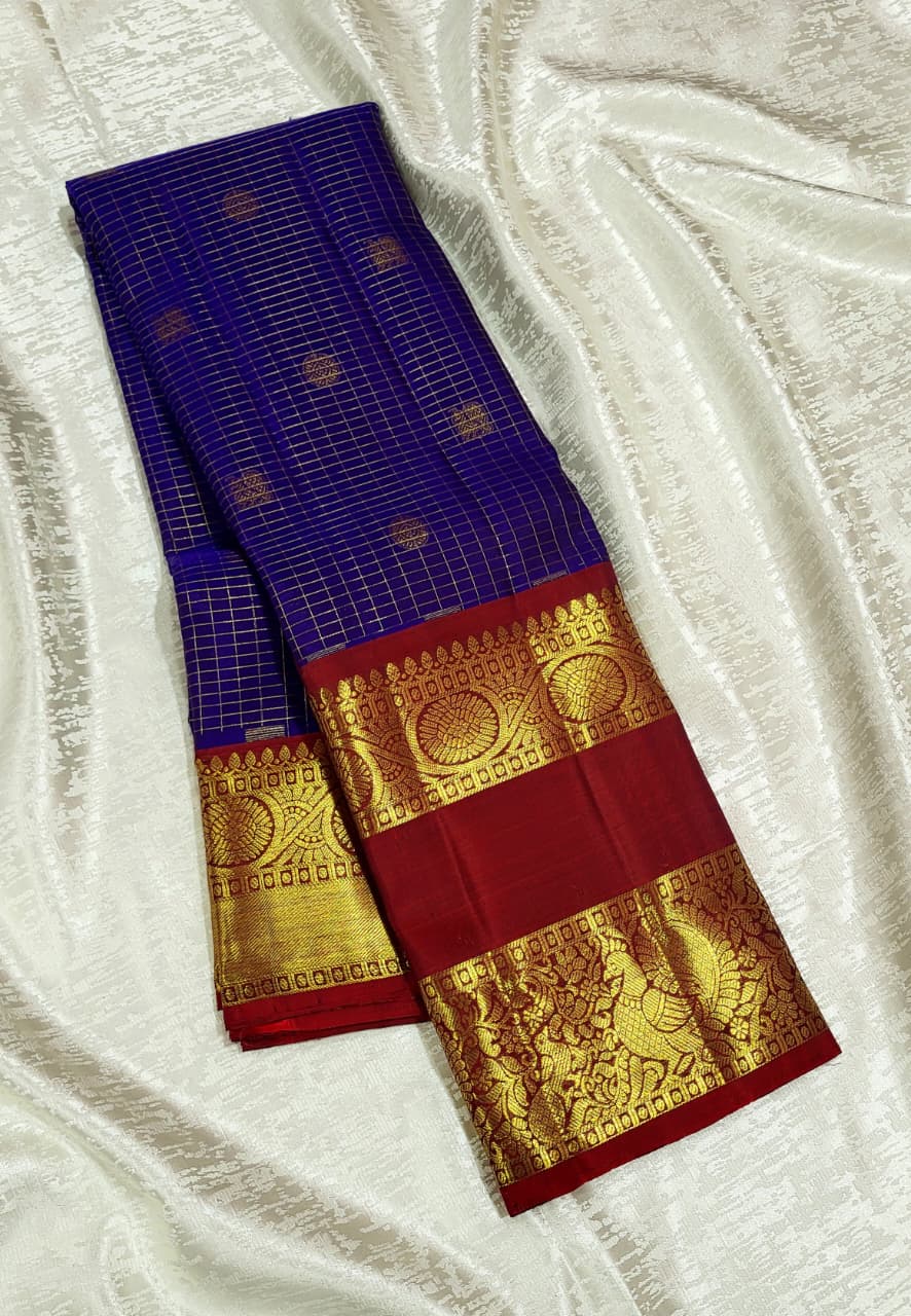 Kanchipuram Vairaoosi Silk Saree -001